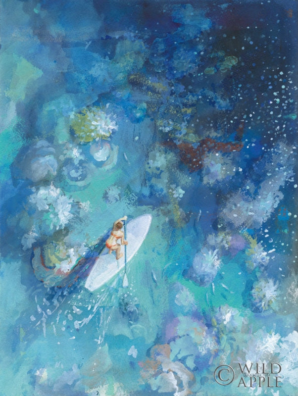 Reproduction of Paddle Board Exploring I by Danhui Nai - Wall Decor Art