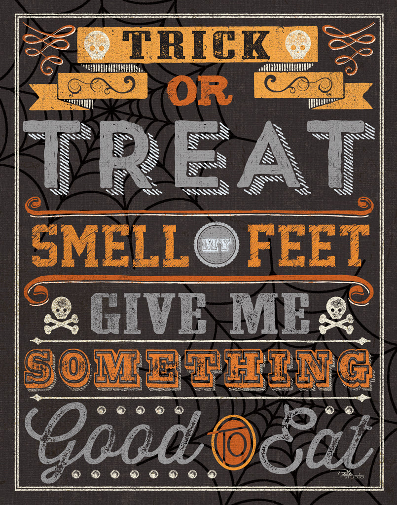 Reproduction of Halloween Talk I Orange by Pela Studio - Wall Decor Art