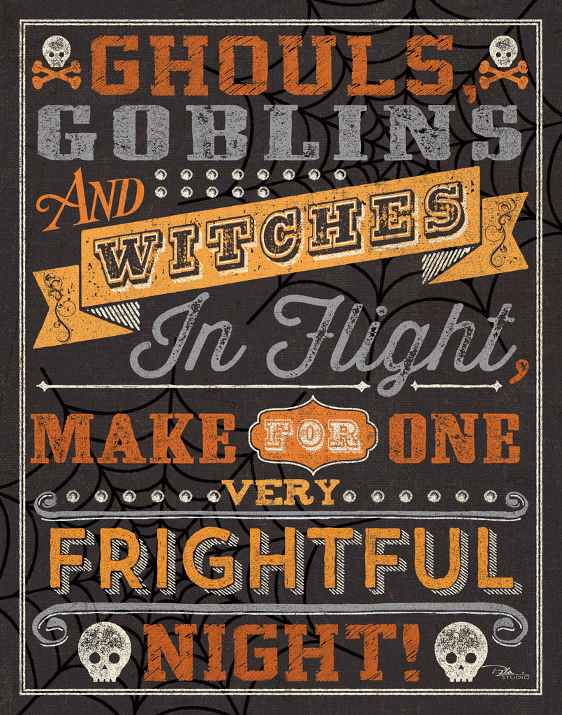 Reproduction of Halloween Talk II Orange by Pela Studio - Wall Decor Art