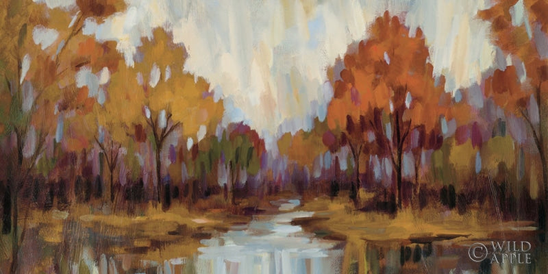 Reproduction of Fall Aquarelle Purple Crop by Silvia Vassileva - Wall Decor Art