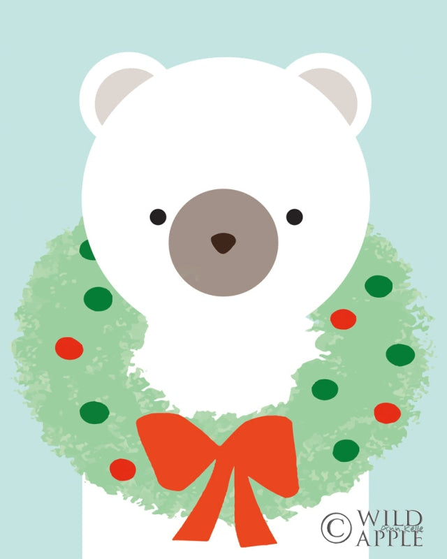 Reproduction of Polar Bear by Ann Kelle - Wall Decor Art