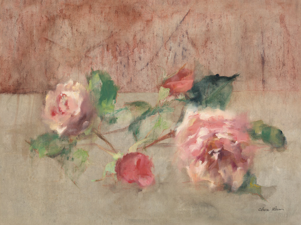 Reproduction of Long Stemmed Rose I by Cheri Blum - Wall Decor Art