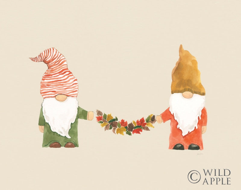Reproduction of Harvest Gnomes IV Neutral by Jenaya Jackson - Wall Decor Art