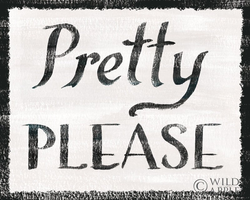 Reproduction of Pretty Please v1 by Sue Schlabach - Wall Decor Art