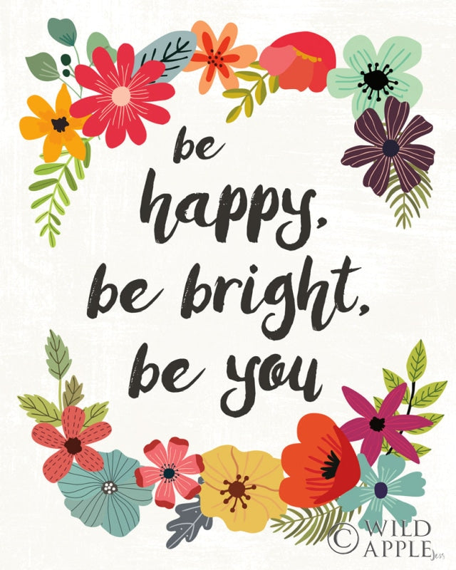 Reproduction of Words and Petals IV by Jess Aiken - Wall Decor Art