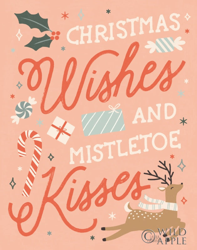 Reproduction of Reindeer Holiday II by Laura Marshall - Wall Decor Art