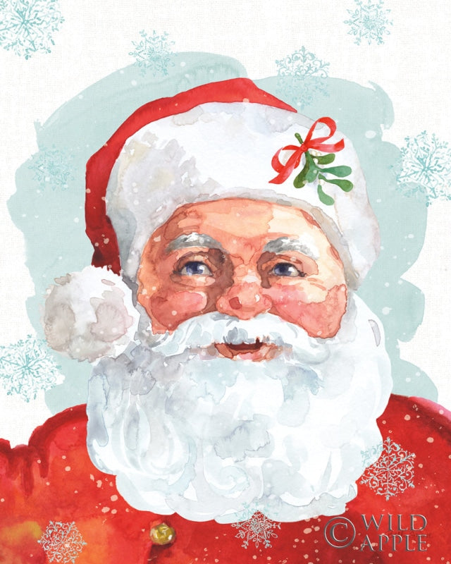 Reproduction of Noth Pole Santa by Beth Grove - Wall Decor Art