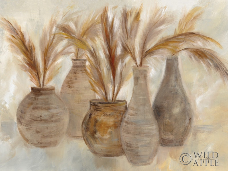 Reproduction of Grasses and Baskets Crop by Silvia Vassileva - Wall Decor Art