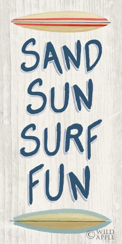 Reproduction of Beach Time V Fun by James Wiens - Wall Decor Art