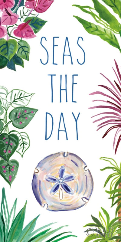 Reproduction of Tropical Home IX on White by Farida Zaman - Wall Decor Art