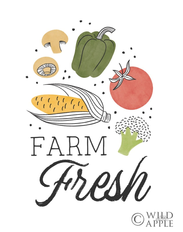 Reproduction of Garden Goodies II by Laura Marshall - Wall Decor Art