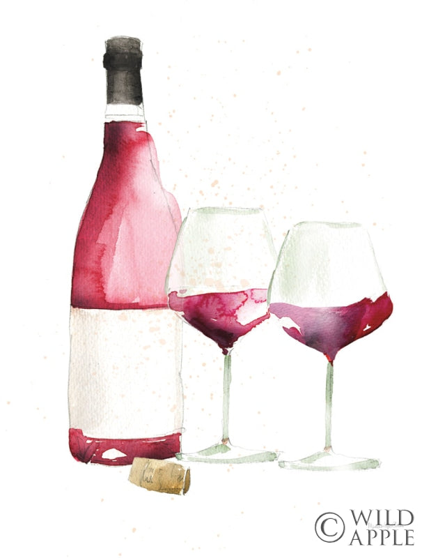 Reproduction of Pop the Cork I No Words by Mercedes Lopez Charro - Wall Decor Art