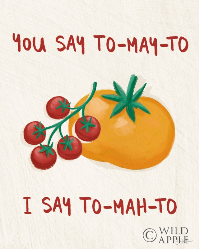 Reproduction of Tomato Toss II by Janelle Penner - Wall Decor Art