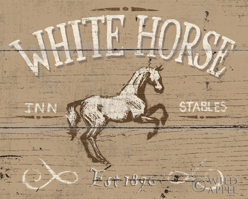 Reproduction of Horse Signs II Neutral by Wellington Studio - Wall Decor Art