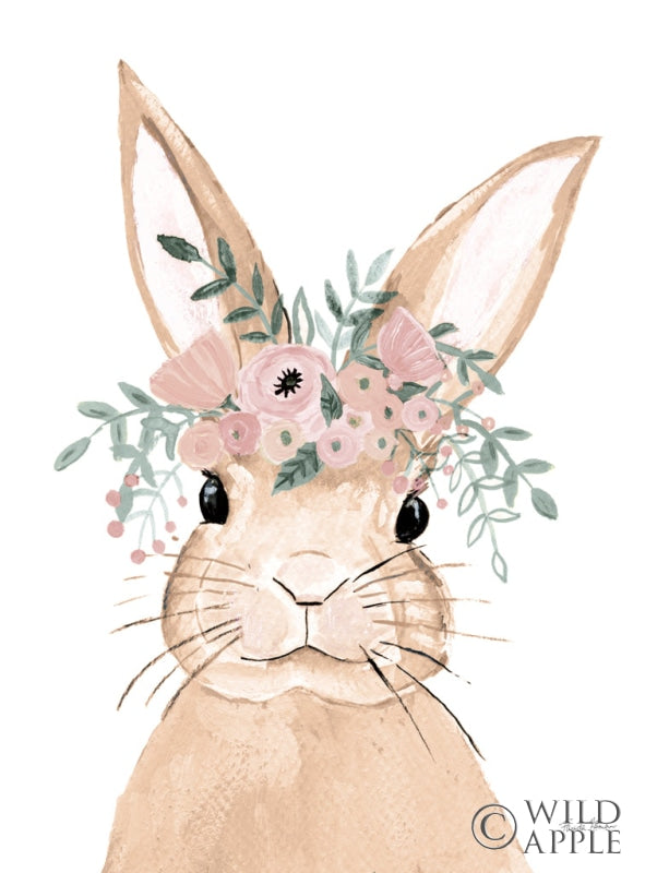 Reproduction of Sweet Rabbit Brown by Farida Zaman - Wall Decor Art