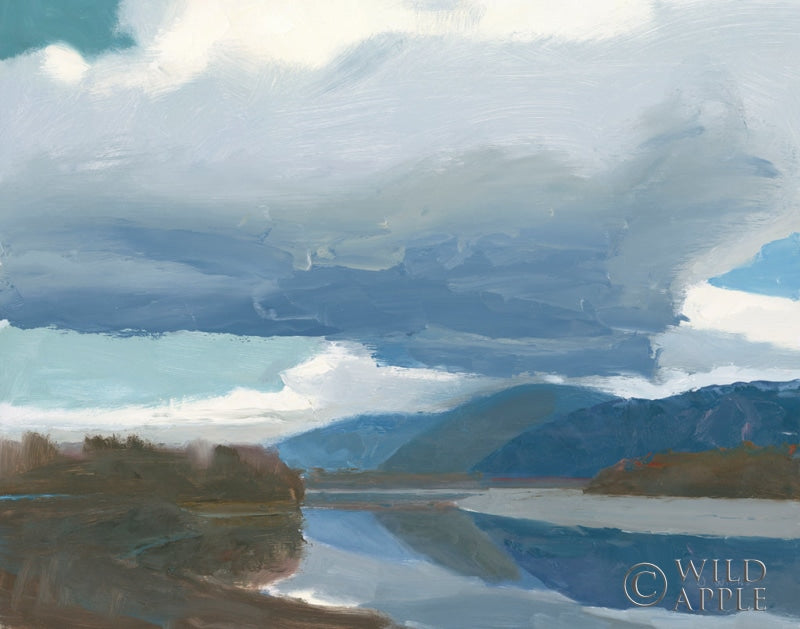 Reproduction of A River View by James Wiens - Wall Decor Art