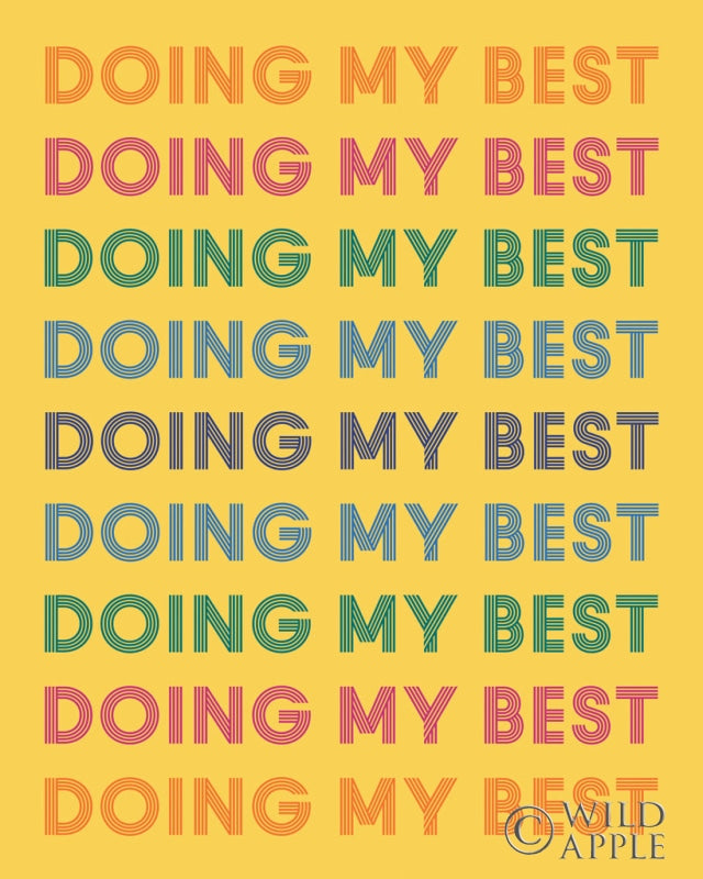 Reproduction of Retro Words IV by Wild Apple Portfolio - Wall Decor Art