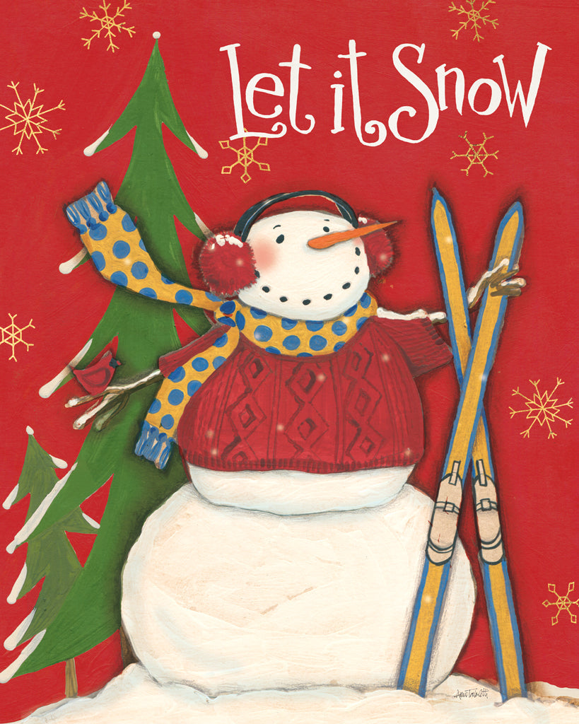 Reproduction of Snowmen Season III Red Green by Anne Tavoletti - Wall Decor Art
