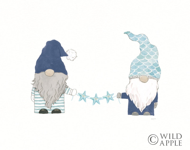 Reproduction of Coastal Gnomes I by Jenaya Jackson - Wall Decor Art