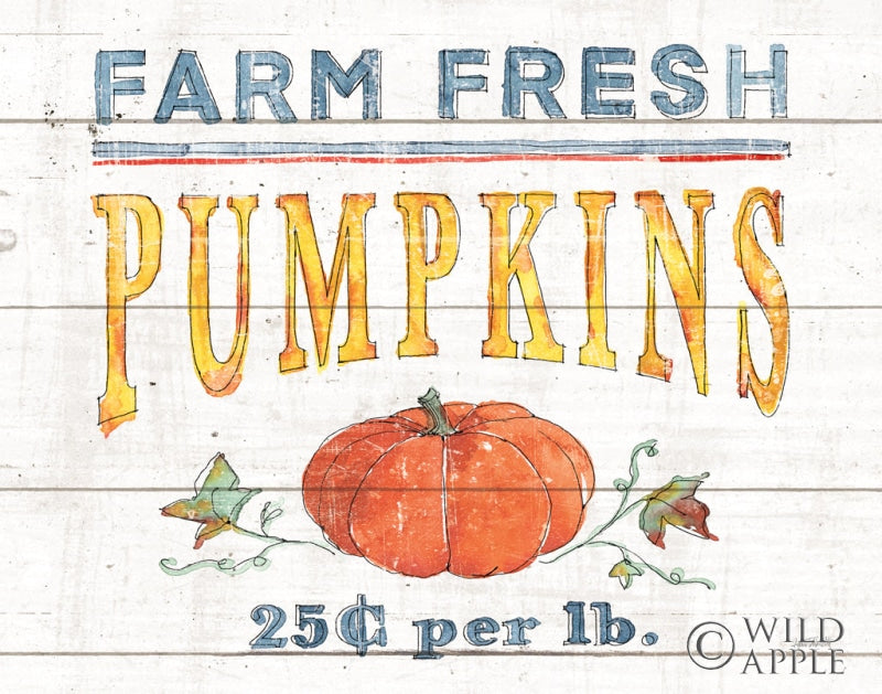 Reproduction of Fall Flair IV Shiplap by Anne Tavoletti - Wall Decor Art