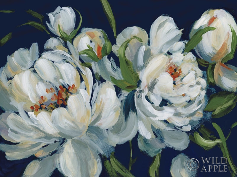 Reproduction of Peony Season I Navy by Katrina Pete - Wall Decor Art