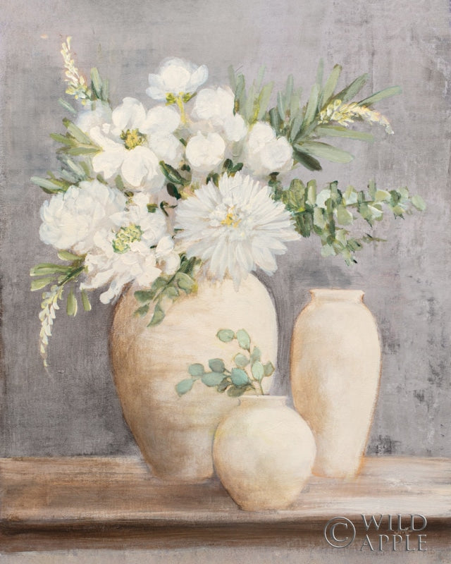 Reproduction of Subtle and Scented Light Gray by Julia Purinton - Wall Decor Art