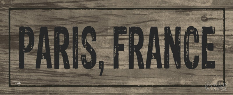 Reproduction of Destination Signs I Brown by Pela Studio - Wall Decor Art