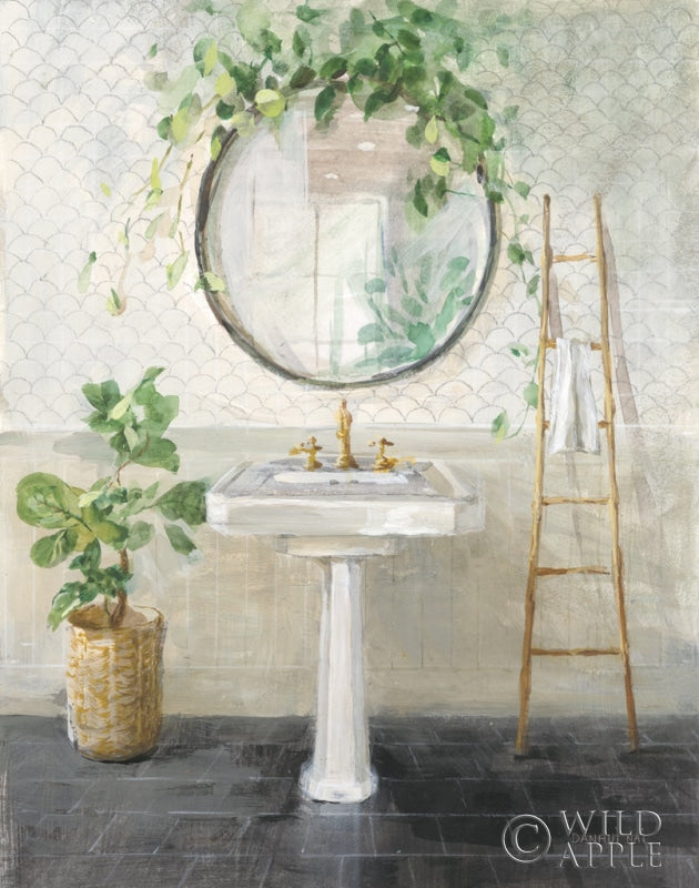 Reproduction of Simple Pleasures Bath II by Danhui Nai - Wall Decor Art