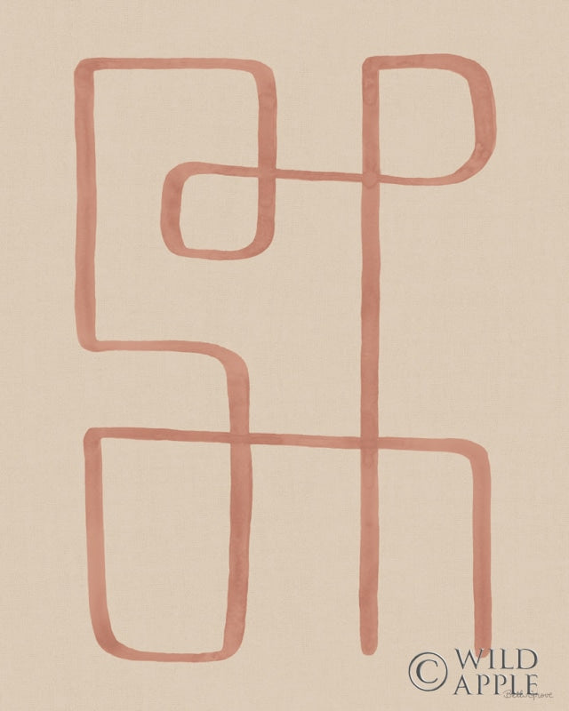 Reproduction of Abstract Squiggle II Desert by Beth Grove - Wall Decor Art