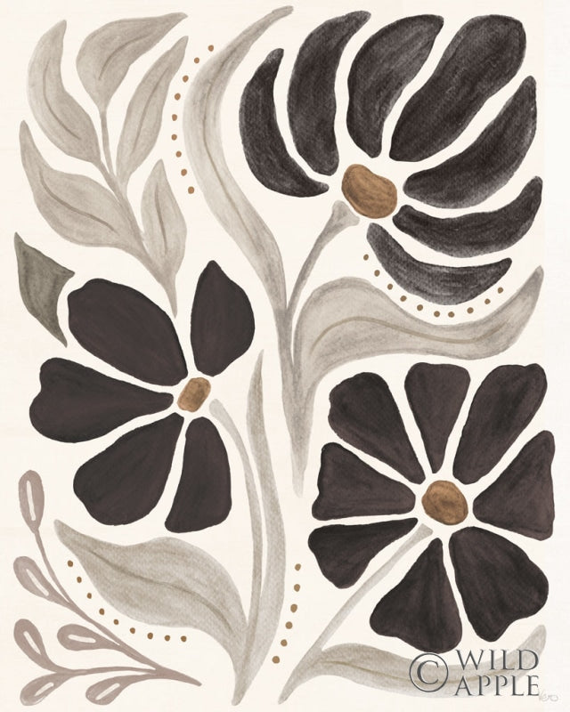 Reproduction of Modern Petals II Neutral by Veronique Charron - Wall Decor Art