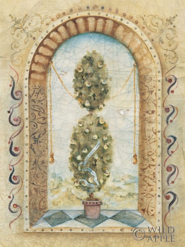 Reproduction of Topiary Fresco I by Cheri Blum - Wall Decor Art