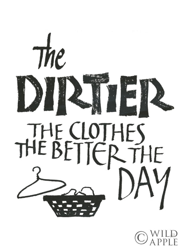 Reproduction of Laundry Room IV White Vertical by Chris Paschke - Wall Decor Art