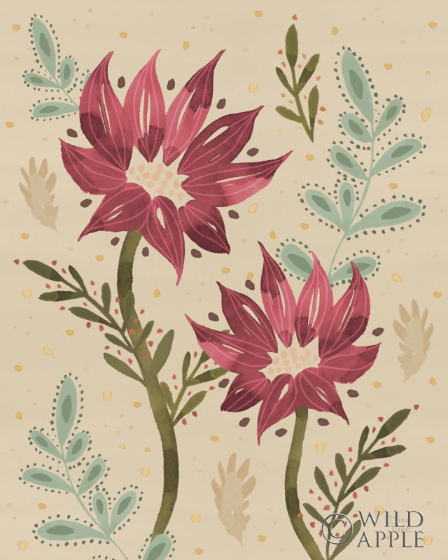 Reproduction of Floralscape IV Neutral by Dina June - Wall Decor Art