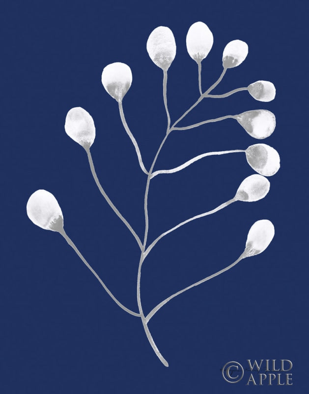 Reproduction of Silhouette of Nature II Blue by Kasia Kucwaj-Tybur - Wall Decor Art