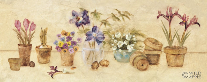 Reproduction of Gardeners Shelf by Cheri Blum - Wall Decor Art