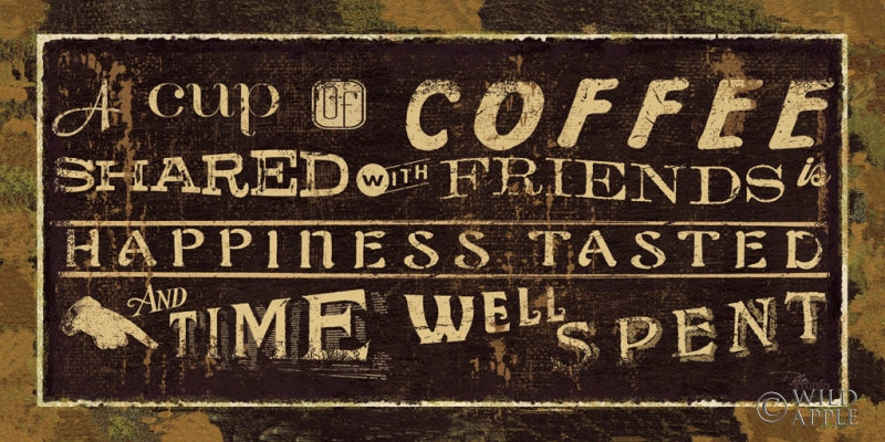 Reproduction of Coffee Quotes III by Pela Studio - Wall Decor Art