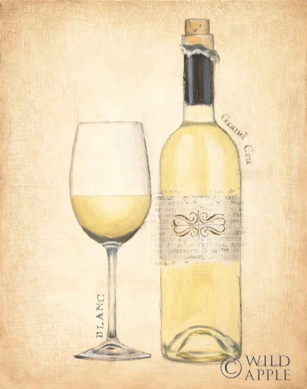 Reproduction of Grand Cru Blanc by Emily Adams - Wall Decor Art