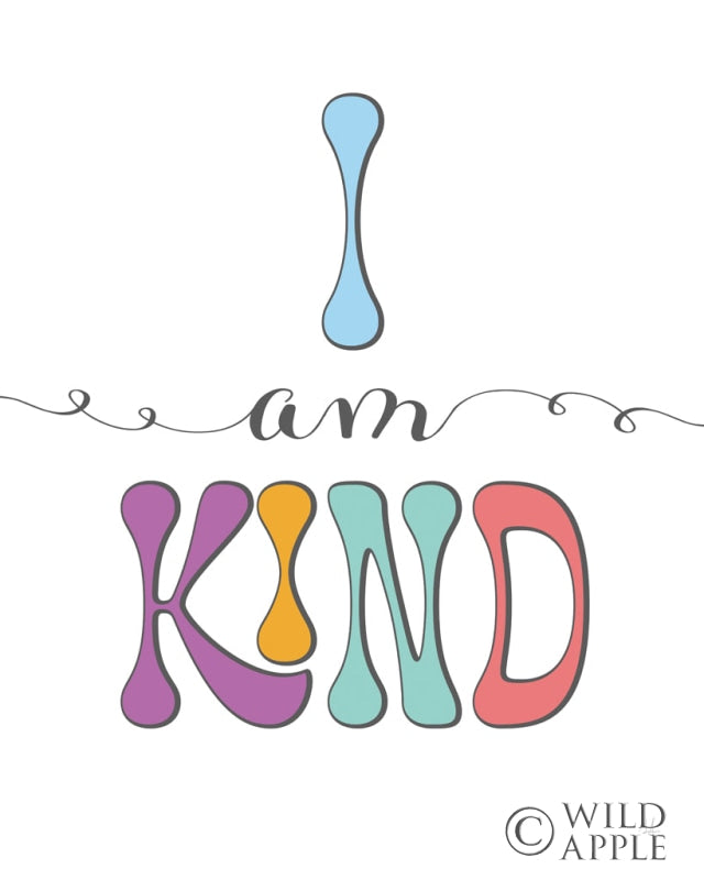 Reproduction of I Am Kind Blue by Sarah Adams - Wall Decor Art