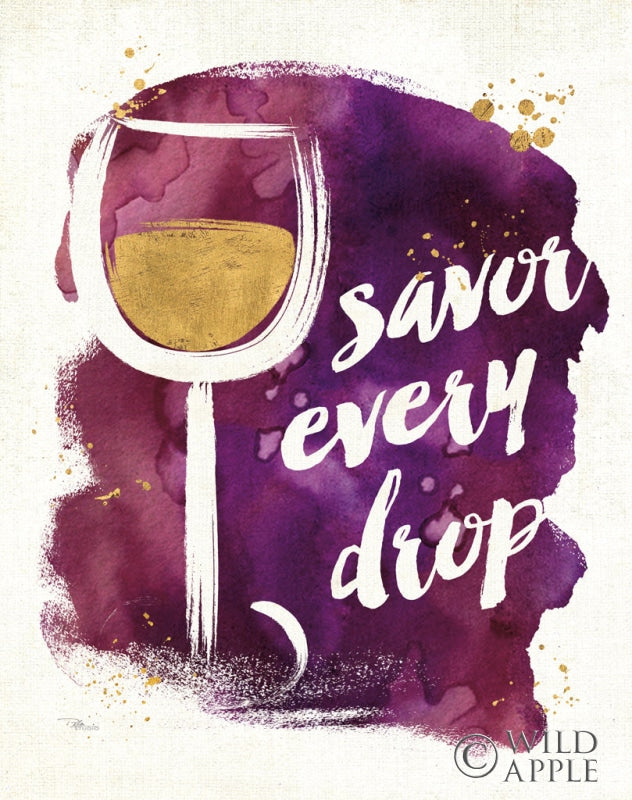 Reproduction of Watercolor Wine I by Pela Studio - Wall Decor Art