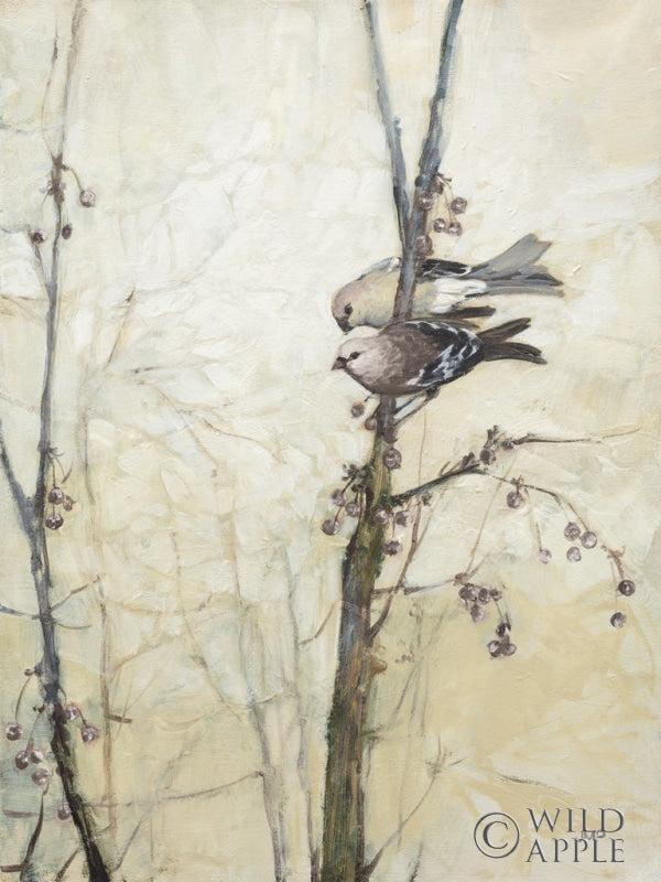 Reproduction of Wings in the Berries Neutral by Julia Purinton - Wall Decor Art