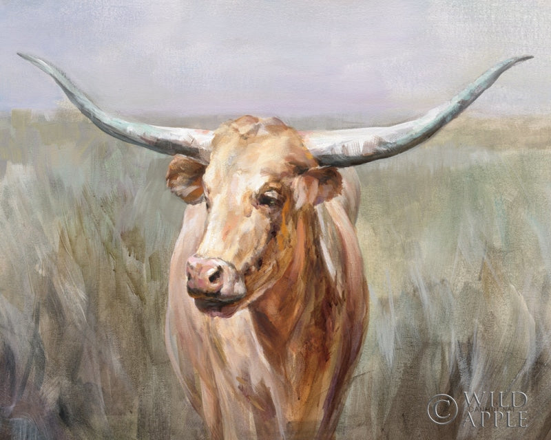 Reproduction of Big Sky Longhorn Crop by Danhui Nai - Wall Decor Art