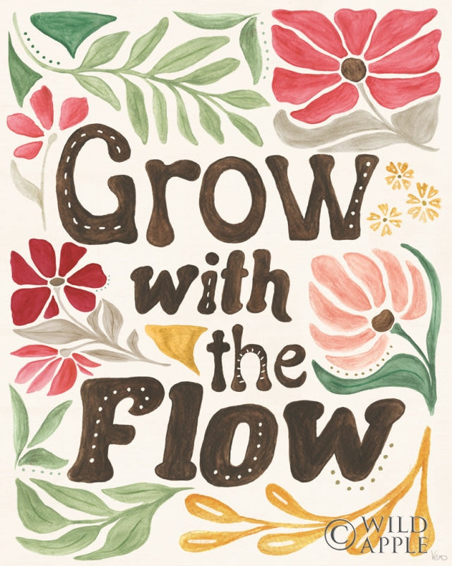 Reproduction of Modern Petals VI by Veronique Charron - Wall Decor Art