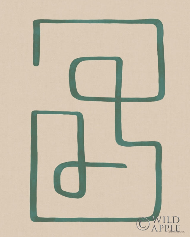 Reproduction of Abstract Squiggle IV Desert by Beth Grove - Wall Decor Art