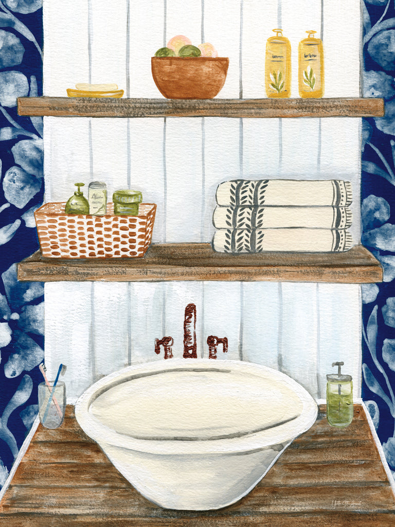 Reproduction of Bold Bathroom II by Yvette St. Amant - Wall Decor Art