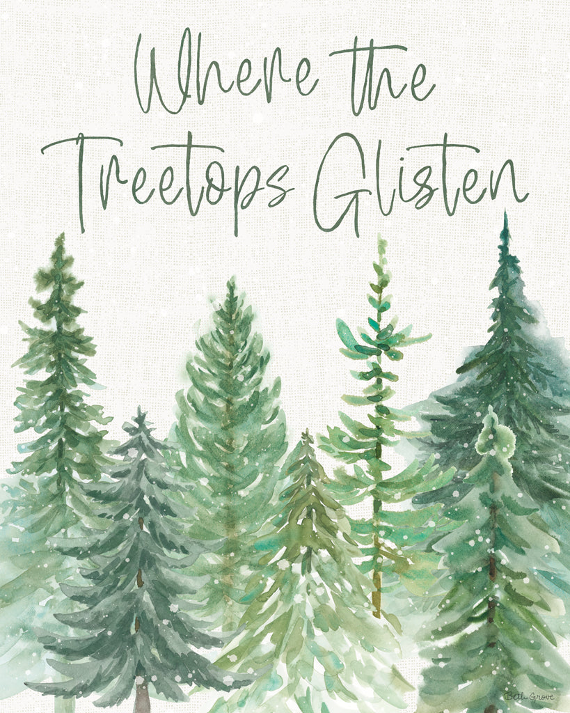 Reproduction of Wooded Winter X by Beth Grove - Wall Decor Art