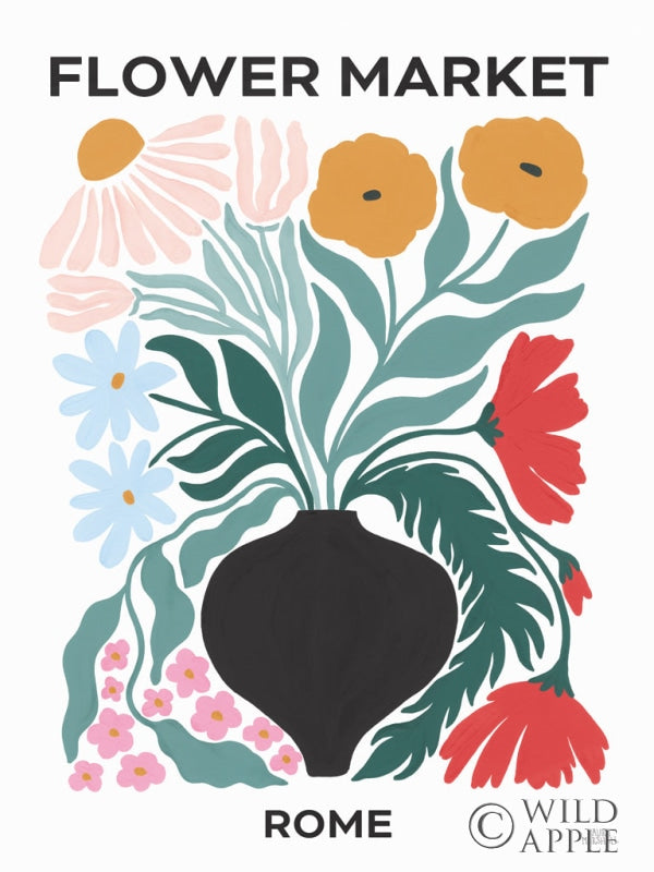 Reproduction of Flower Market VI by Laura Marshall - Wall Decor Art