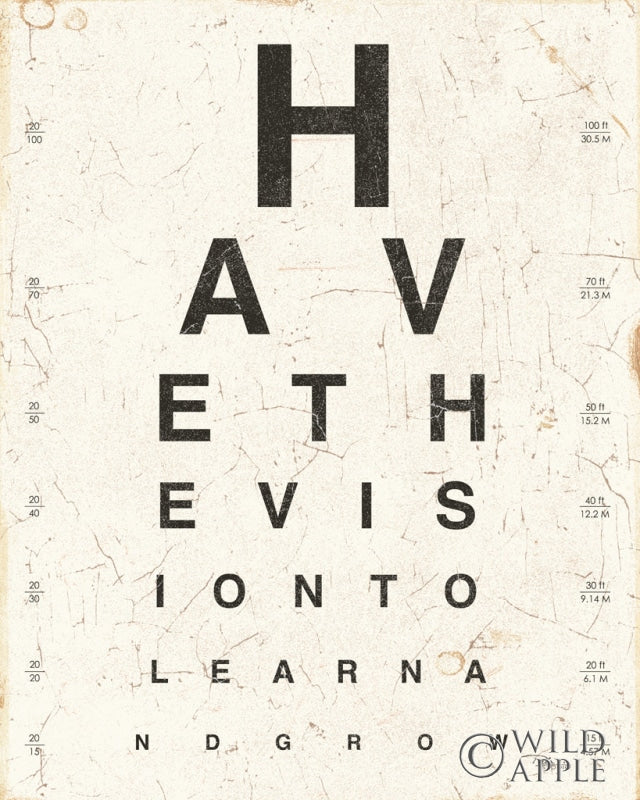 Reproduction of Eye Chart II by Pela Studio - Wall Decor Art