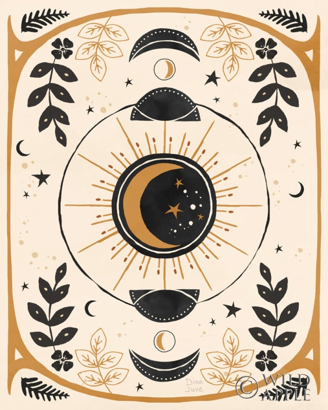 Reproduction of Mystical Times IV BWG by Dina June - Wall Decor Art