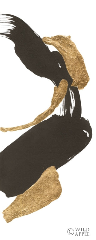 Reproduction of Bold Gold Tall IV by Chris Paschke - Wall Decor Art