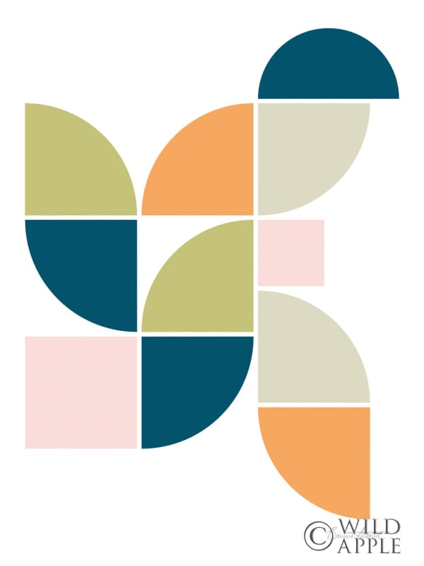 Reproduction of Mid Century Geo I by Belinda Aldrich - Wall Decor Art